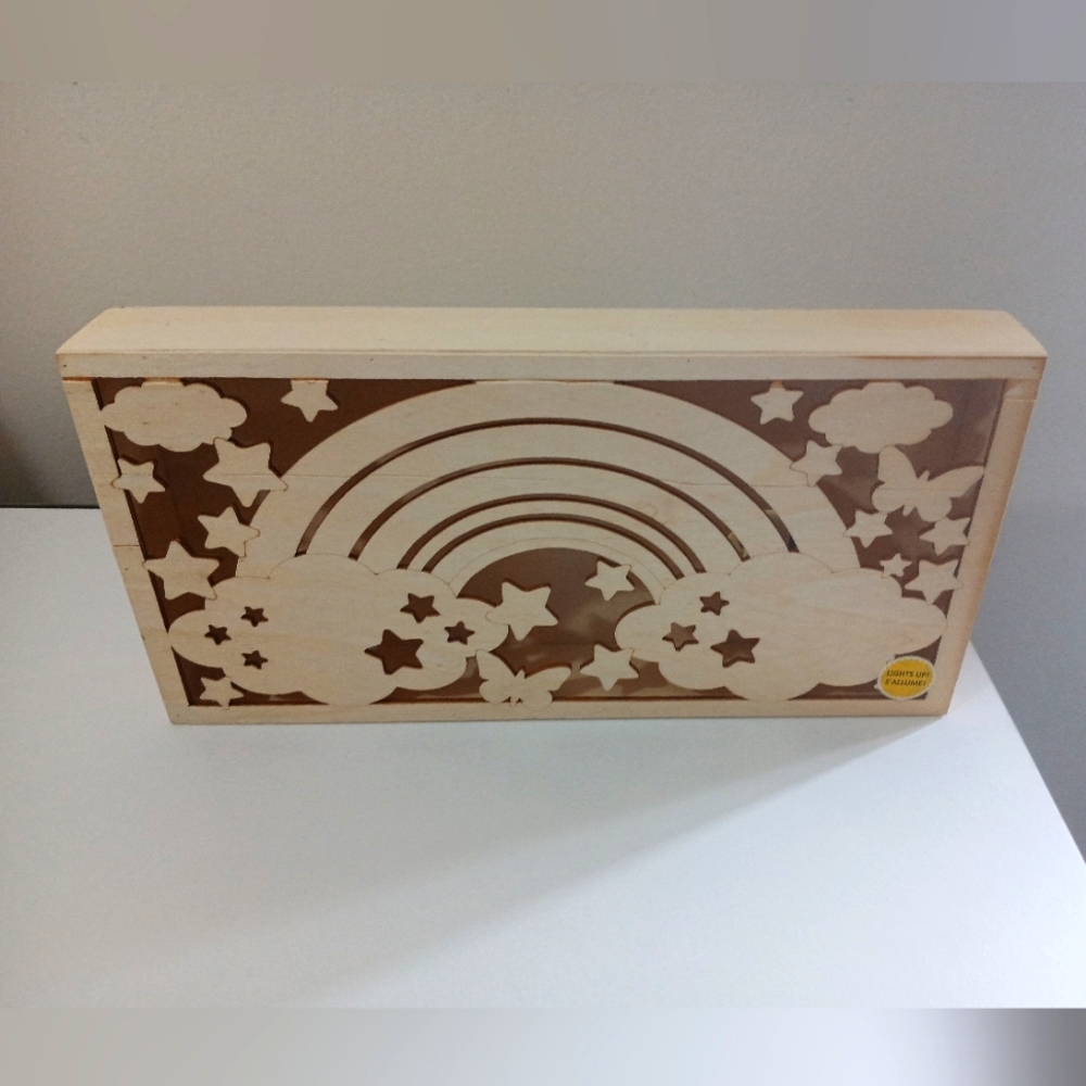 ArtMinds Pre-Lit DIY Wood Decor